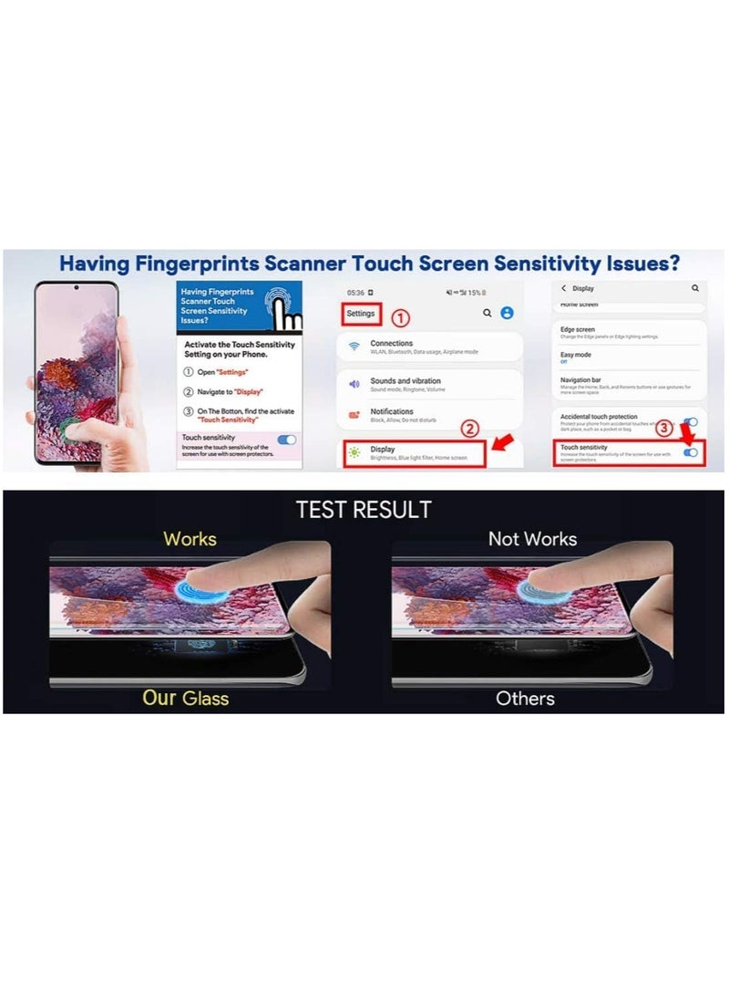 MIGOFAST Screen Protector for Reno 8T 5G UV Tempered Glass, Film HD Screen Saver, 9H Hardness, Bubble-free Screen Replacement Protector Film - Image 4