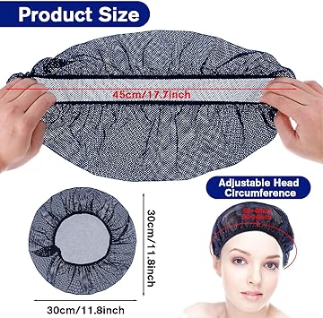 Jeffdad 6Pcs Hair Net for Sleep Reusable Hair Net for Sleep Hair Net for Curly Hair Sleep Caps for Women - Image 3