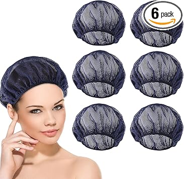 Jeffdad 6Pcs Hair Net for Sleep Reusable Hair Net for Sleep Hair Net for Curly Hair Sleep Caps for Women - Image 1