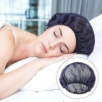 Jeffdad 6Pcs Hair Net for Sleep Reusable Hair Net for Sleep Hair Net for Curly Hair Sleep Caps for Women - Image 5
