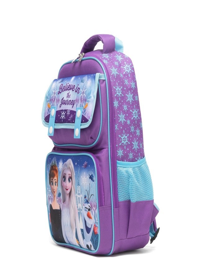 روز حقيبة ظهر مدرسية كبيرة من روز - فروزن، بظهر مبطن وأحزمة قابلة للتعديل، لون بنفسجي، A28233 - Image 3
