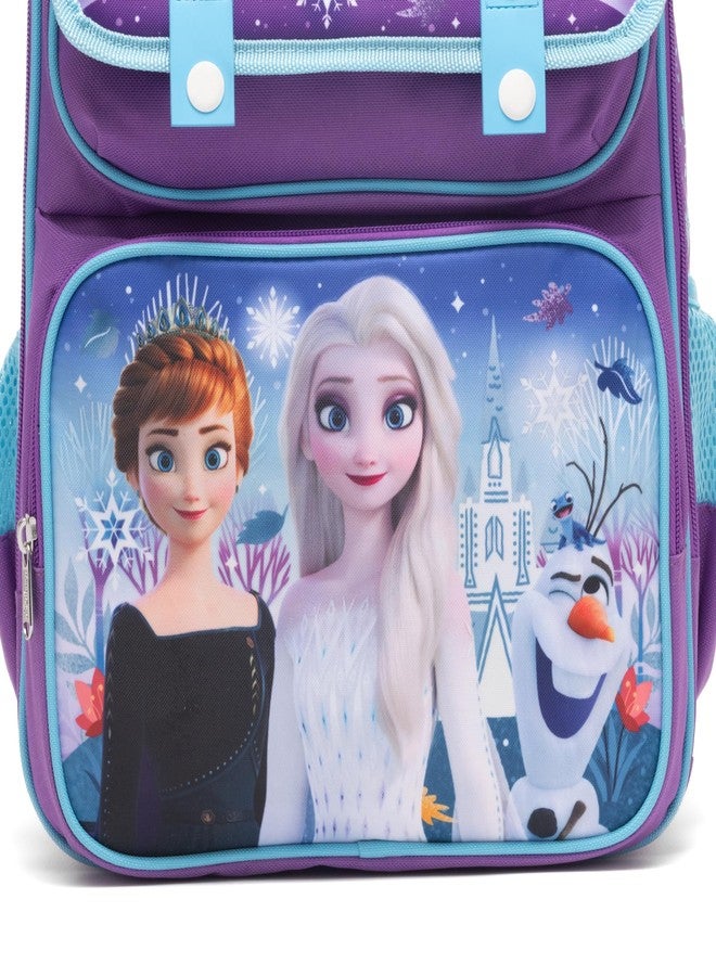 روز حقيبة ظهر مدرسية كبيرة من روز - فروزن، بظهر مبطن وأحزمة قابلة للتعديل، لون بنفسجي، A28233 - Image 4