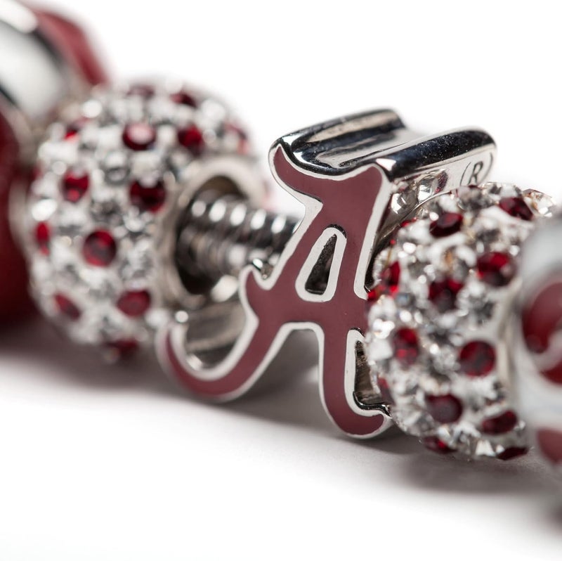 Stone Armory Charm for University of Alabama – Alabama Bead Features Crimson Script A – Stainless Steel Alabama Charm Compatible with Pandora Bracelets – Bama Jewelry - Gift for Fans & Alumni - Image 3