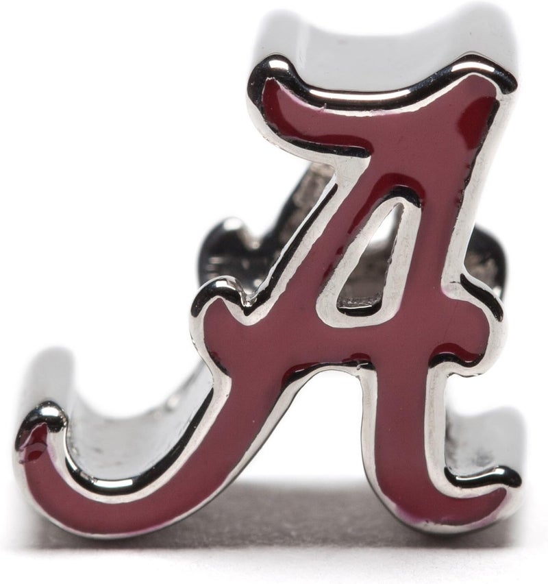 Stone Armory Charm for University of Alabama – Alabama Bead Features Crimson Script A – Stainless Steel Alabama Charm Compatible with Pandora Bracelets – Bama Jewelry - Gift for Fans & Alumni - Image 1