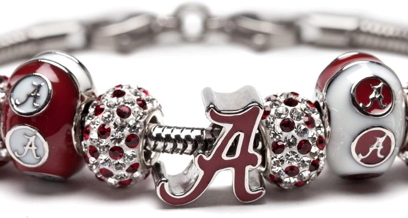 Stone Armory Charm for University of Alabama – Alabama Bead Features Crimson Script A – Stainless Steel Alabama Charm Compatible with Pandora Bracelets – Bama Jewelry - Gift for Fans & Alumni - Image 5