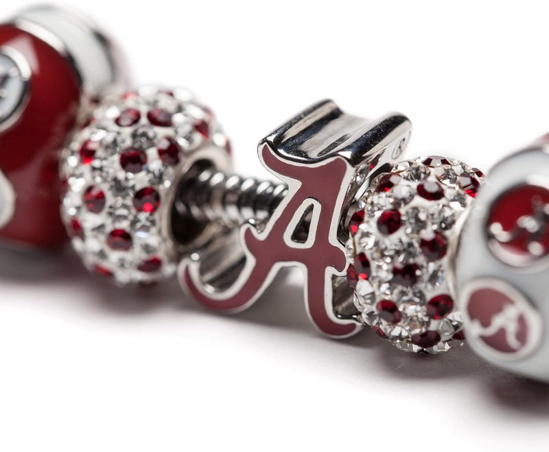 Stone Armory Charm for University of Alabama – Alabama Bead Features Crimson Script A – Stainless Steel Alabama Charm Compatible with Pandora Bracelets – Bama Jewelry - Gift for Fans & Alumni - Image 4