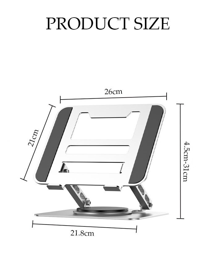 DUNISO Portable Laptop Holder,Adjustable Laptop Tablet Stand,Foldable Ventilated Laptop Stand,for Home Office Travel - Image 2