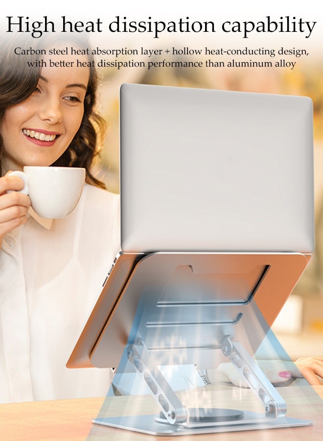 DUNISO Portable Laptop Holder,Adjustable Laptop Tablet Stand,Foldable Ventilated Laptop Stand,for Home Office Travel - Image 5