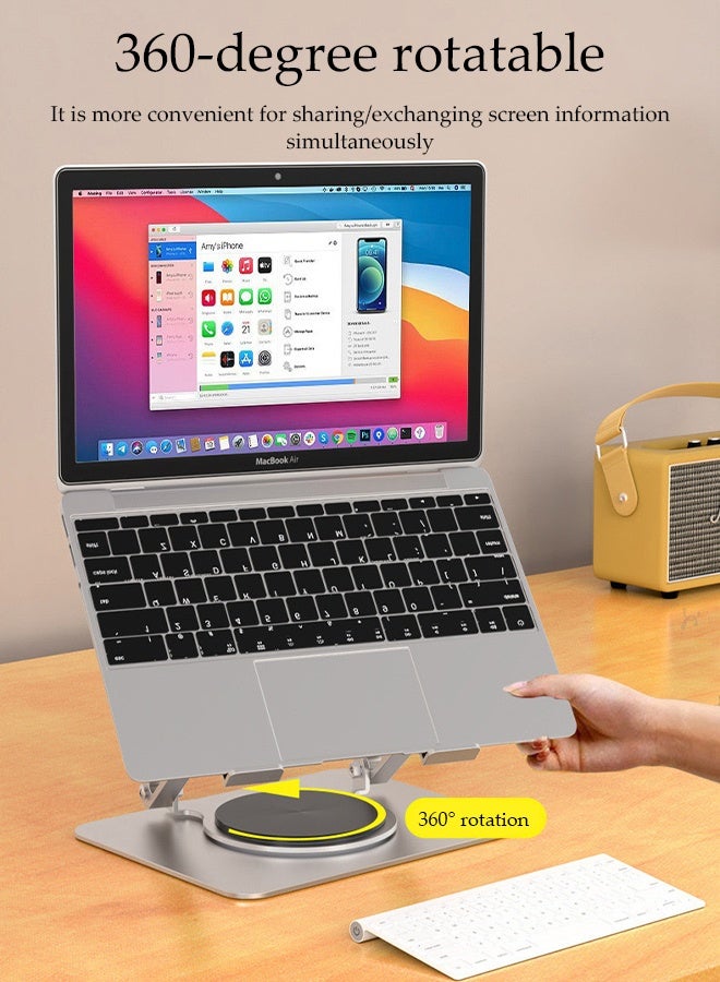 DUNISO Portable Laptop Holder,Adjustable Laptop Tablet Stand,Foldable Ventilated Laptop Stand,for Home Office Travel - Image 4