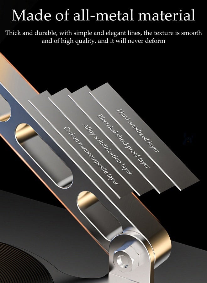 DUNISO Portable Laptop Holder,Adjustable Laptop Tablet Stand,Foldable Ventilated Laptop Stand,for Home Office Travel - Image 3