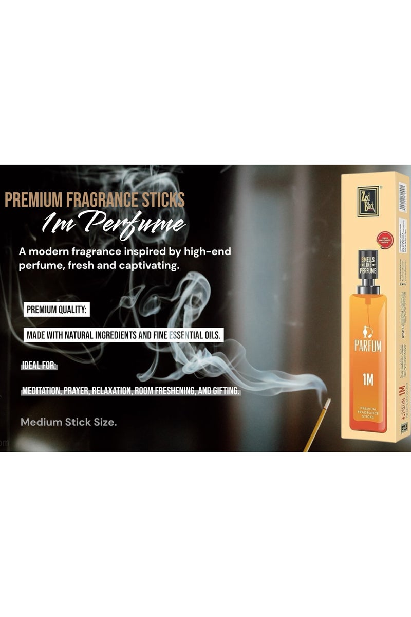 Zed Black 1M Premium Fragrance Sticks, Medium Size, High End Fresh Perfume Scent, Long Lasting, Gift Idea for him her Women Men Present, Home Office Work, Relaxation Mediation Yoga Room - Image 2