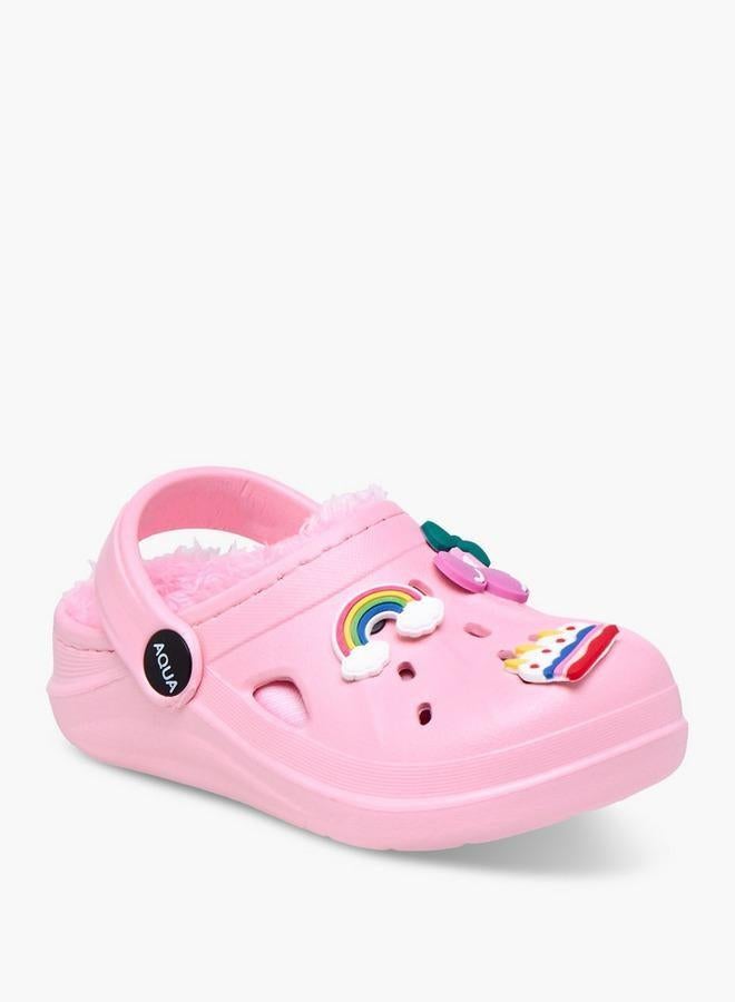 Aqua Jibbitz Accent Clogs with Backstrap - Image 1