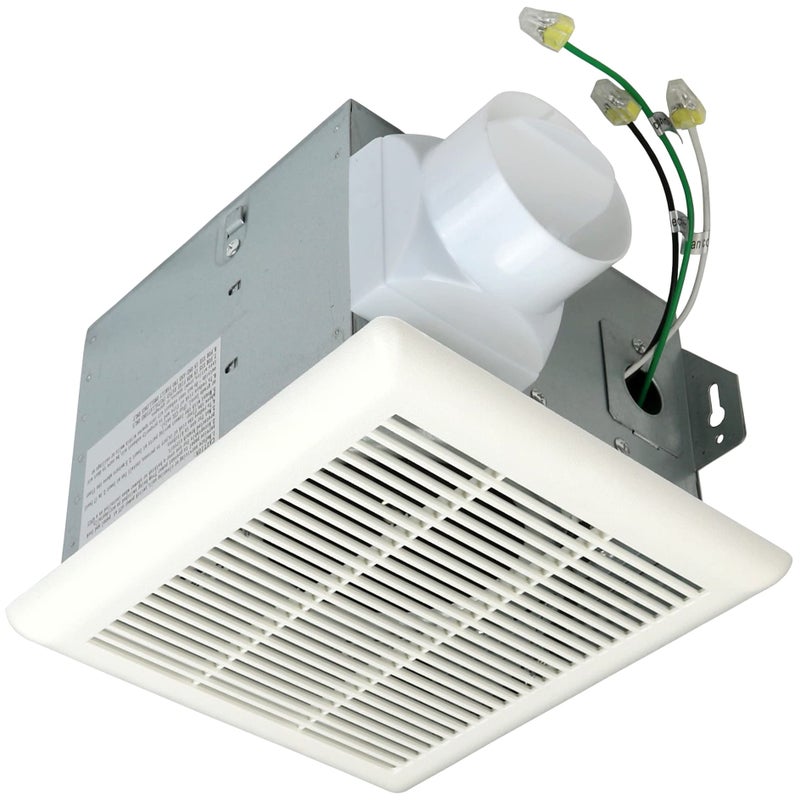 Harrier Hardware Very Quiet Bathroom Exhaust Ventilation Fan 70 CFM 20 Sone 3Inch Duct