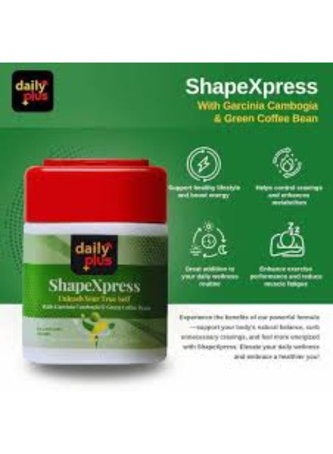 Daily Plus, ShapeXpress Unleash Your True Self 280mg x 60 Capsules