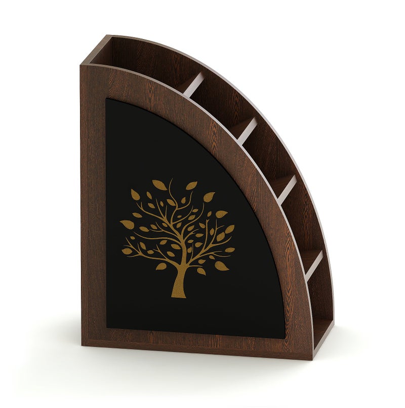 BLUEWUD Otto Remote Stand & holder with 3 Sections | Wooden Remote Holder for Living Room, TV & AC | Stationary Organizer| 3 in 1 | Ideal for Home & Office, Housewarming Gift (Tree Design) - Image 3