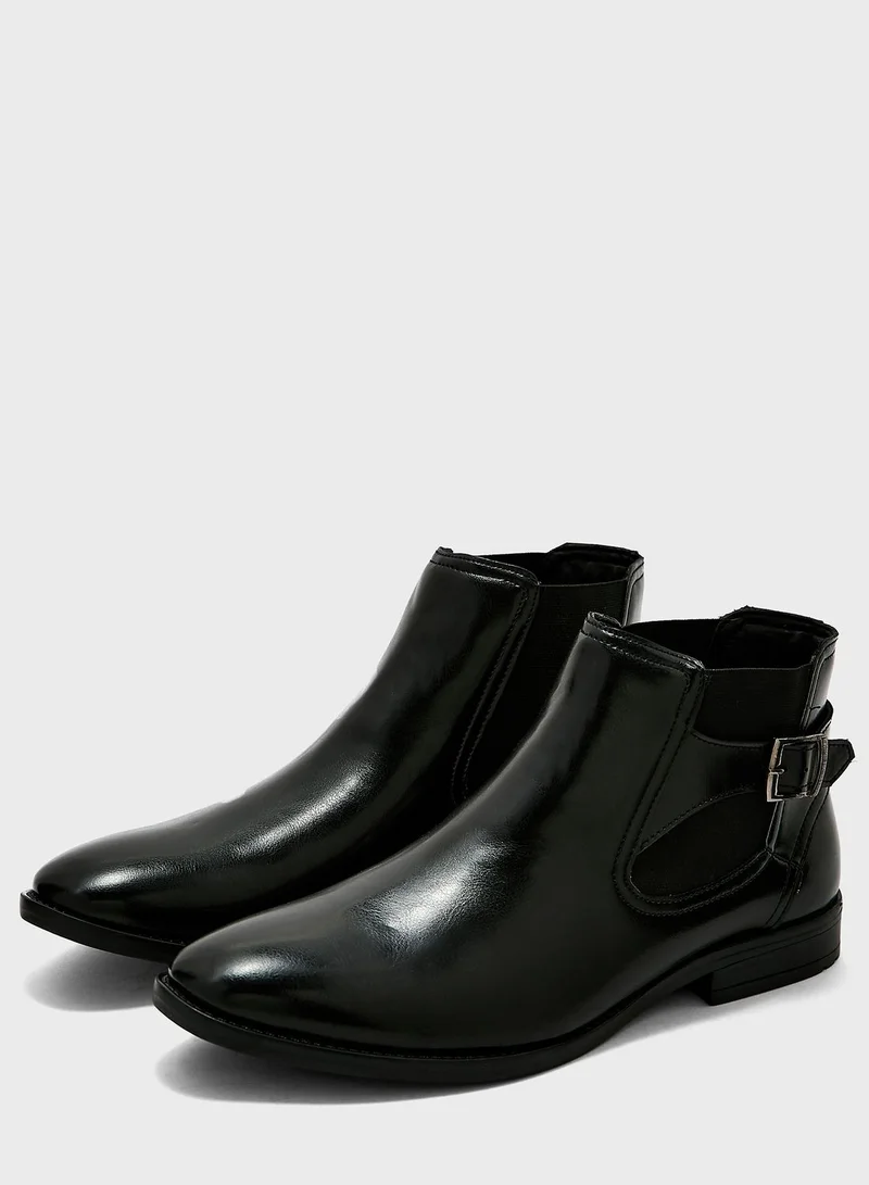 روبرت وود Buckle Detail Chelsea Boots