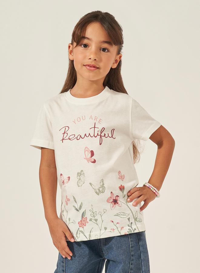 Styli Graphic Print Short Sleeve T-Shirt - Image 1