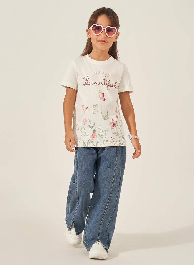 Styli Graphic Print Short Sleeve T-Shirt - Image 2