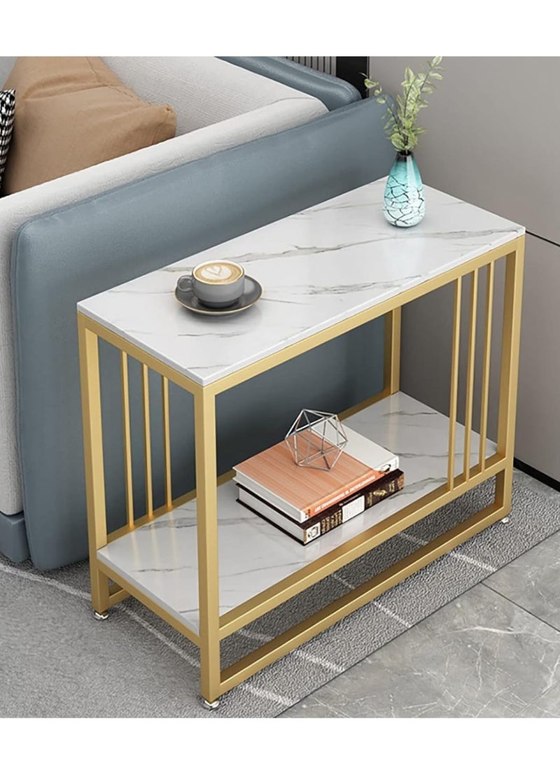 DubaiGallery 2-Tier Modern Upgraded Design Coffee Table with Drawer Storage Table for Living Room Furniture End Table - Image 1
