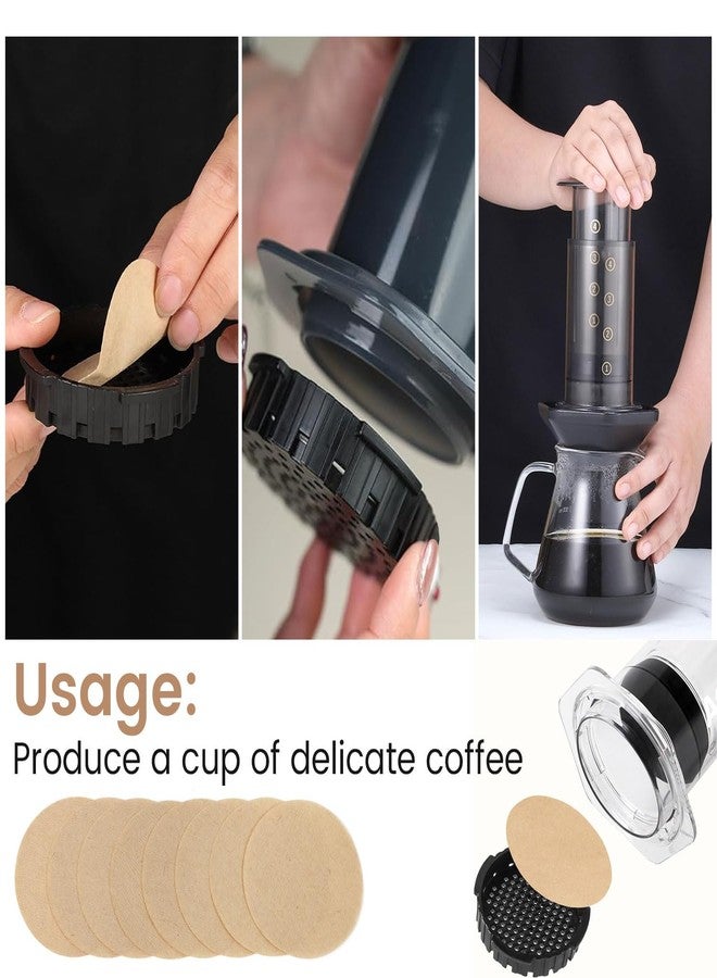 Clinuse Replacement Coffee Filters Clinuse 800 Count, Compatible with Aeropress Coffee and Espresso Makers, 2.5 Inch Unbleached Round Coffee Maker Filters Disposable Coffee Filter Paper, Tea Filters - Image 3