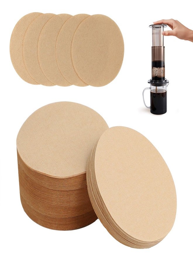 Clinuse Replacement Coffee Filters Clinuse 800 Count, Compatible with Aeropress Coffee and Espresso Makers, 2.5 Inch Unbleached Round Coffee Maker Filters Disposable Coffee Filter Paper, Tea Filters - Image 1