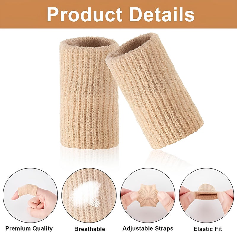 INSIME Finger protector for cricket, volleyball | Finger tape for cricket fielding finger cover bandage | Finger support for pain relief basketball volleyball finger protection | (Pack of 10) (Light Brown) - Image 3