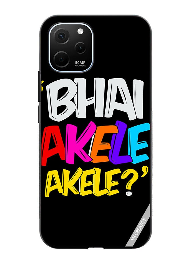 VR CREATIVE Protective Case Cover For Huawei Enjoy 50z Bhai Akele Akele Design Multicolour - Image 1