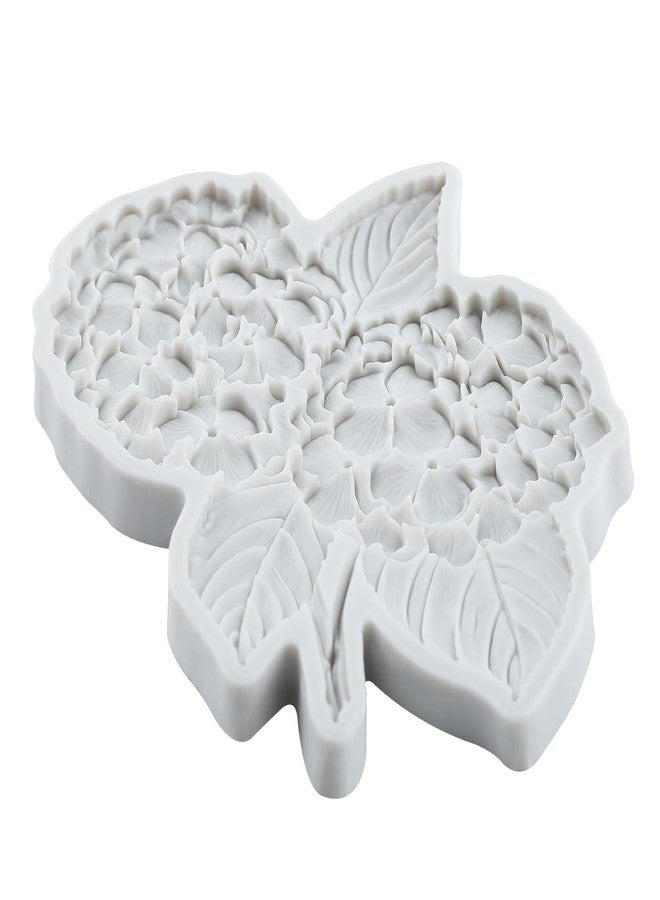 RFGHAC Hydrangea Flower Fondant Silicone Molds for Cake Decorating Cupcake Topper Chocolate Candy Gum Paste Polymer Clay Set Of 2 - Image 3