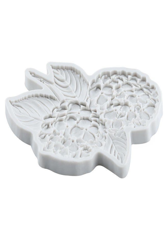 RFGHAC Hydrangea Flower Fondant Silicone Molds for Cake Decorating Cupcake Topper Chocolate Candy Gum Paste Polymer Clay Set Of 2 - Image 5