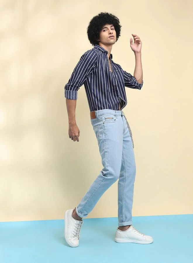 The Indian Garage Co Men Mid Rise Slim Fit Jeans