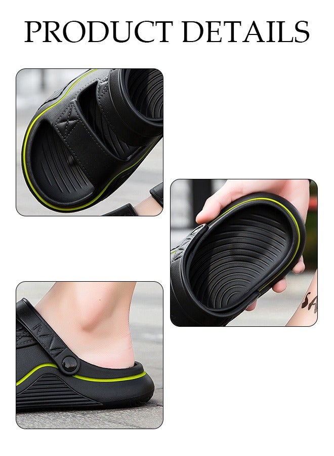 Men's slippers Summer Sandals Lightweight Slide Sandal with Non-slip Soles Thick Sole Beach Slipper Breathable Slip-on Sandal House Flat Slipper for Pool Beach Yard Kitchen Shower - Image 5