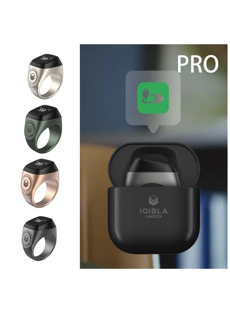 iQIBLA Pro electronic tasbeeh ring 20 mm - Image 1