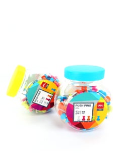 Deli 100-Piece Push Pin Set Multicolour  - Image 1