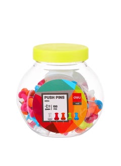 Deli 100-Piece Push Pin Set Multicolour  - Image 5