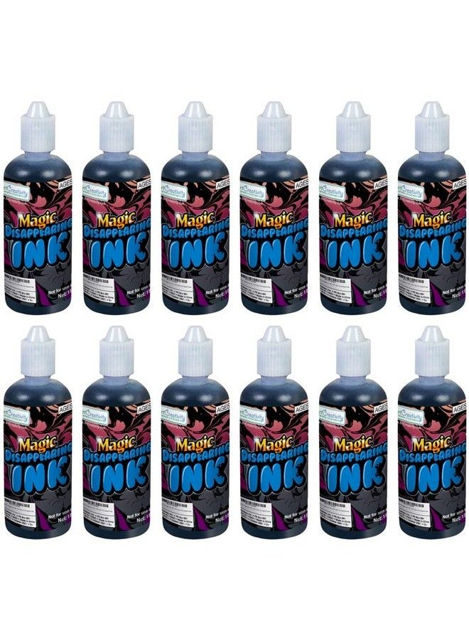 ArtCreativity - Magic Ink In Blue Pack Of 12 Includes 1 Ounce Squeezable Bottles Magical Pranks And Jokes Amazing Party Favor And Prize For Kids Fun Camp Prizes - Image 1