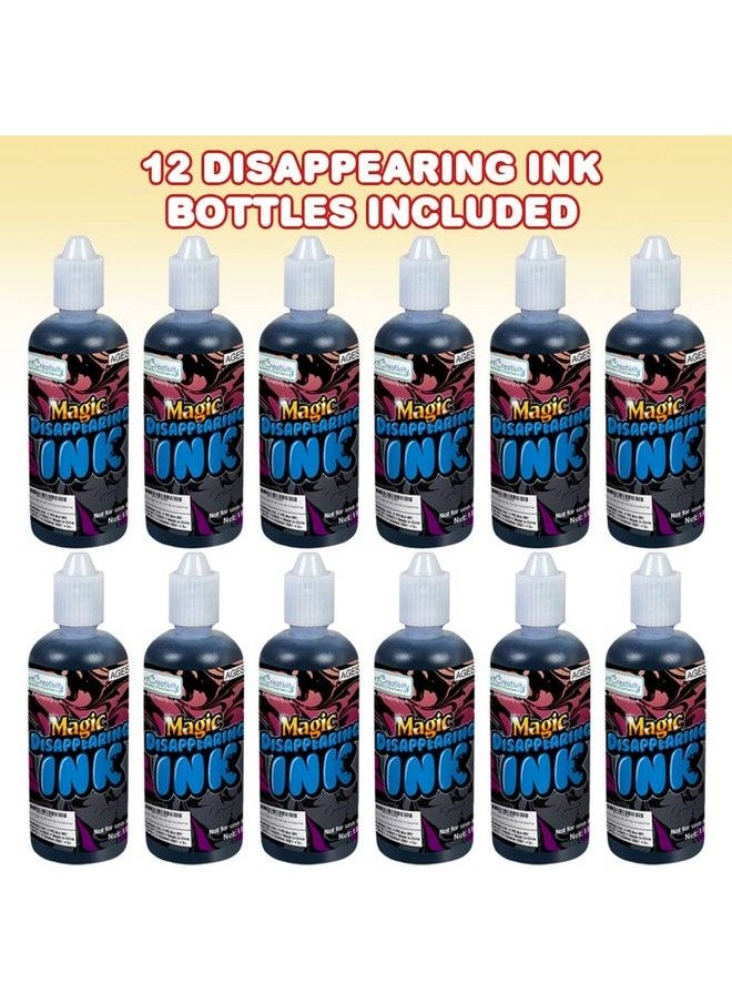 ArtCreativity - Magic Ink In Blue Pack Of 12 Includes 1 Ounce Squeezable Bottles Magical Pranks And Jokes Amazing Party Favor And Prize For Kids Fun Camp Prizes - Image 1