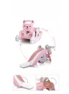 FULL JOY Multifunctional Rocking Chair Toy with  Baby Slide And Basket Ball Stand ,Pink  - Image 3