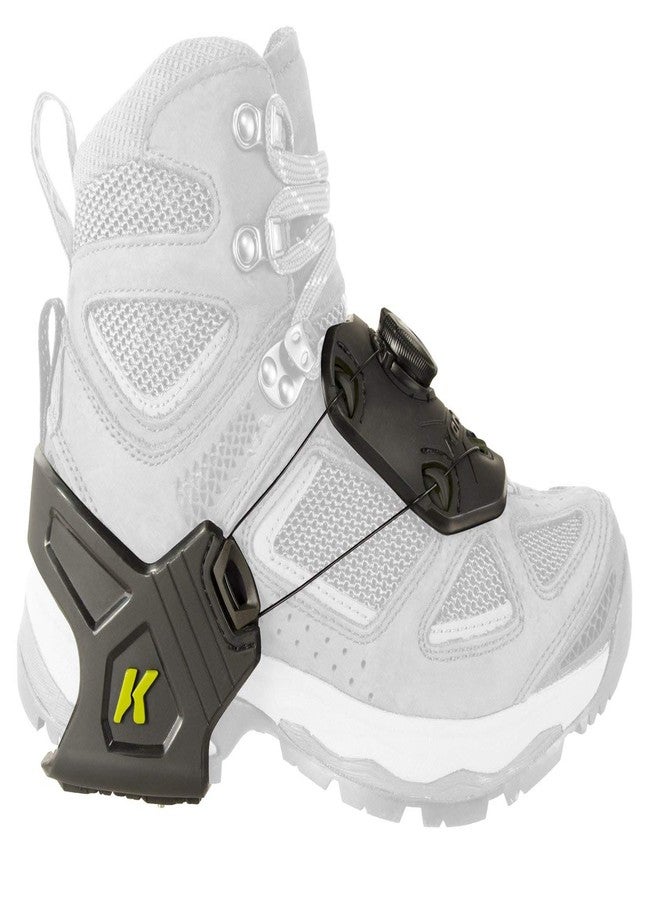 Korkers Ice Commuter Ice Cleats - Minimal and Lightweight - 11 Replaceable Steel Spikes - Black/Green - Small/Medium - Image 2