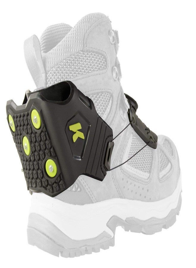 Korkers Ice Commuter Ice Cleats - Minimal and Lightweight - 11 Replaceable Steel Spikes - Black/Green - Small/Medium - Image 4