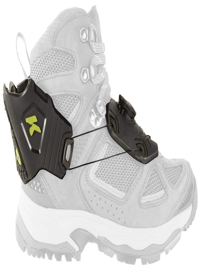 Korkers Ice Commuter Ice Cleats - Minimal and Lightweight - 11 Replaceable Steel Spikes - Black/Green - Small/Medium - Image 3