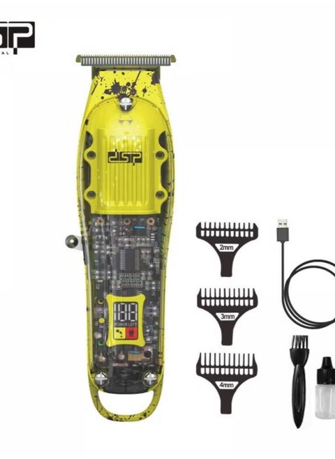 DSP Transparent Professional Adjustable Blade Clipper Set Multicolor