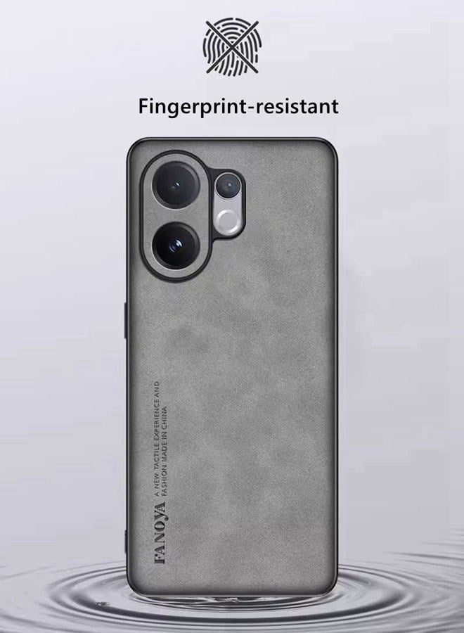 Case for Vivo V60 5G, Imitation Sheepskin Leather Case Matte Bumper ，Military Grade Protection， Premium Texture Shockproof Vivo V60 Cover - Image 5