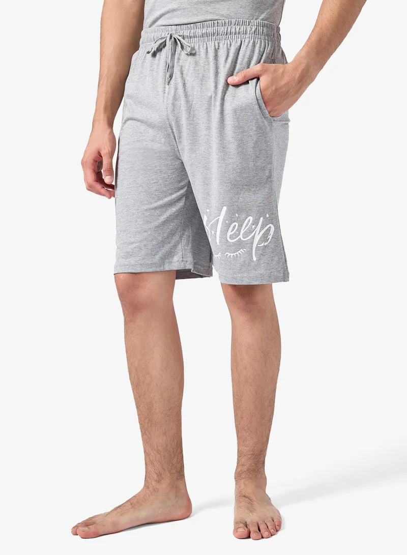 Seventy Five  Printed Short Sleeve T-Shirt And Shorts Set for Men | Best Price UAE