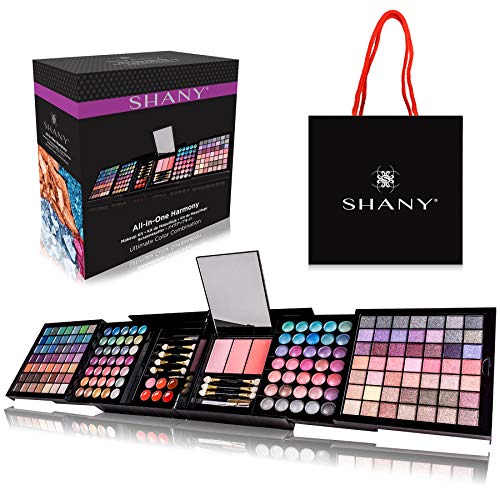 SHANY All In One Harmony Makeup Set Ultimate Color Combination Eyeshadows Blush Powder Lipgloss Lipstick Mini Makeup brushes Makeup applicators HOLIDAY GIFT IDEA New Edition