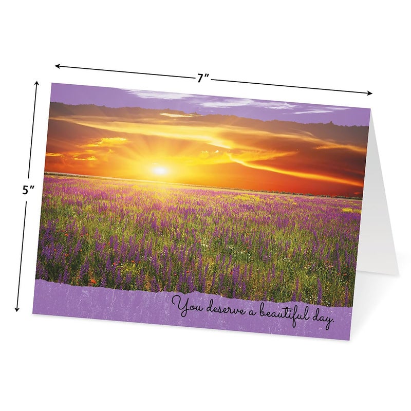 Current Scenic Inspirations Happy Birthday Greeting Card Set - Value Pack of 20 Cards With White Envelopes, 10 Designs, Large 5" x 7" Assortment - Image 5