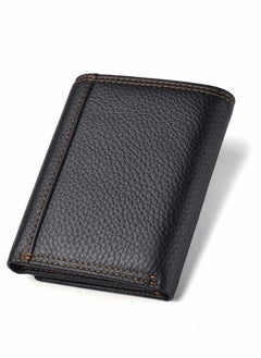 Excefore Splicing Leather Men's Wallet Black  - Image 5