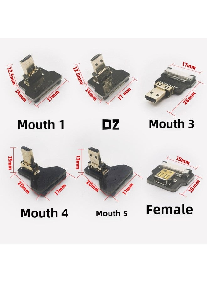 كاميرا Raspberry Pi PTZ وشاشة تلفزيون وكمبيوتر وكابل HDMI صغير وميكرو بدقة 4K اختياري - اللون: Mother A - طول خط A: 80 سم