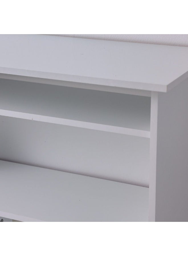 DANUBE HOME Tadeo TV Cabinet For Up To 32 Inches TV Entertainment Wall Unit Furniture Wooden TV Stand For Living Room Bedroom TV Rack L90xW36xH76 cm White - Image 5