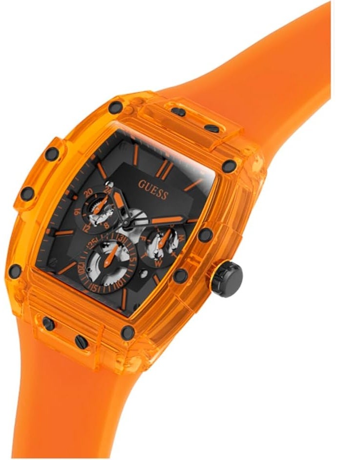GUESS Mens Orange Multi-function Watch - Image 4