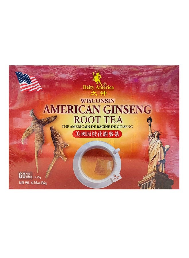 Deity Wisconsin American Ginseng Root Tea 60 bags x 2.25g - Image 1